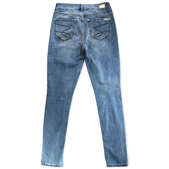 Seven7 Tummyless High Rise Distressed Skinny Jeans - Picture 3 of 6